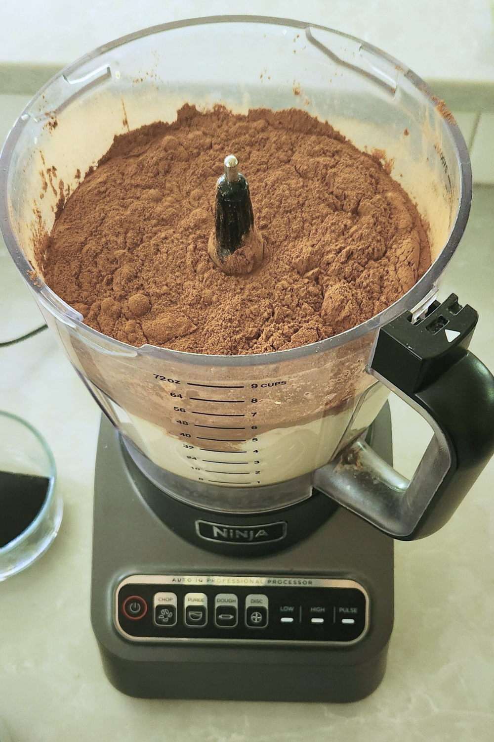 raw milk ice cream ingredients in food processor