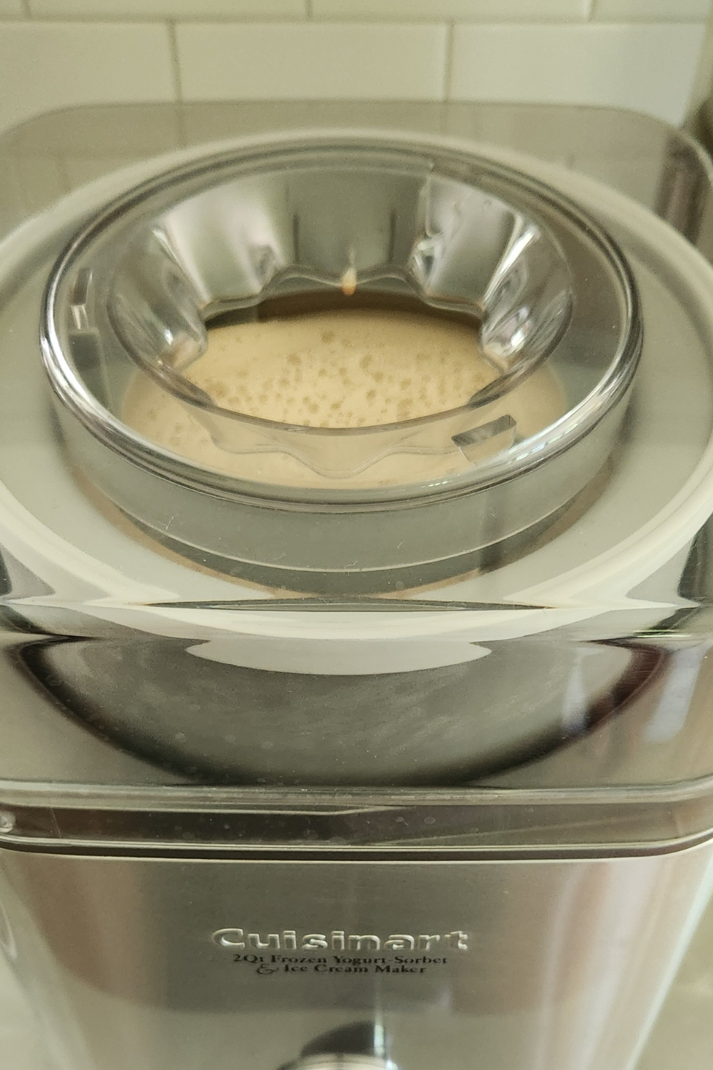 ice cream base in cusinart ice cream maker