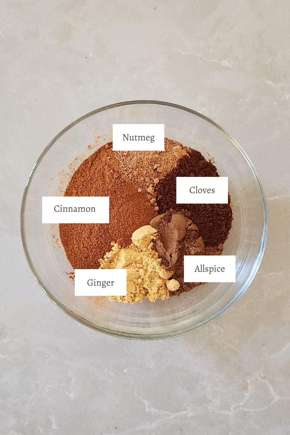 ingredients for homemade pumpkin pie spice recipe