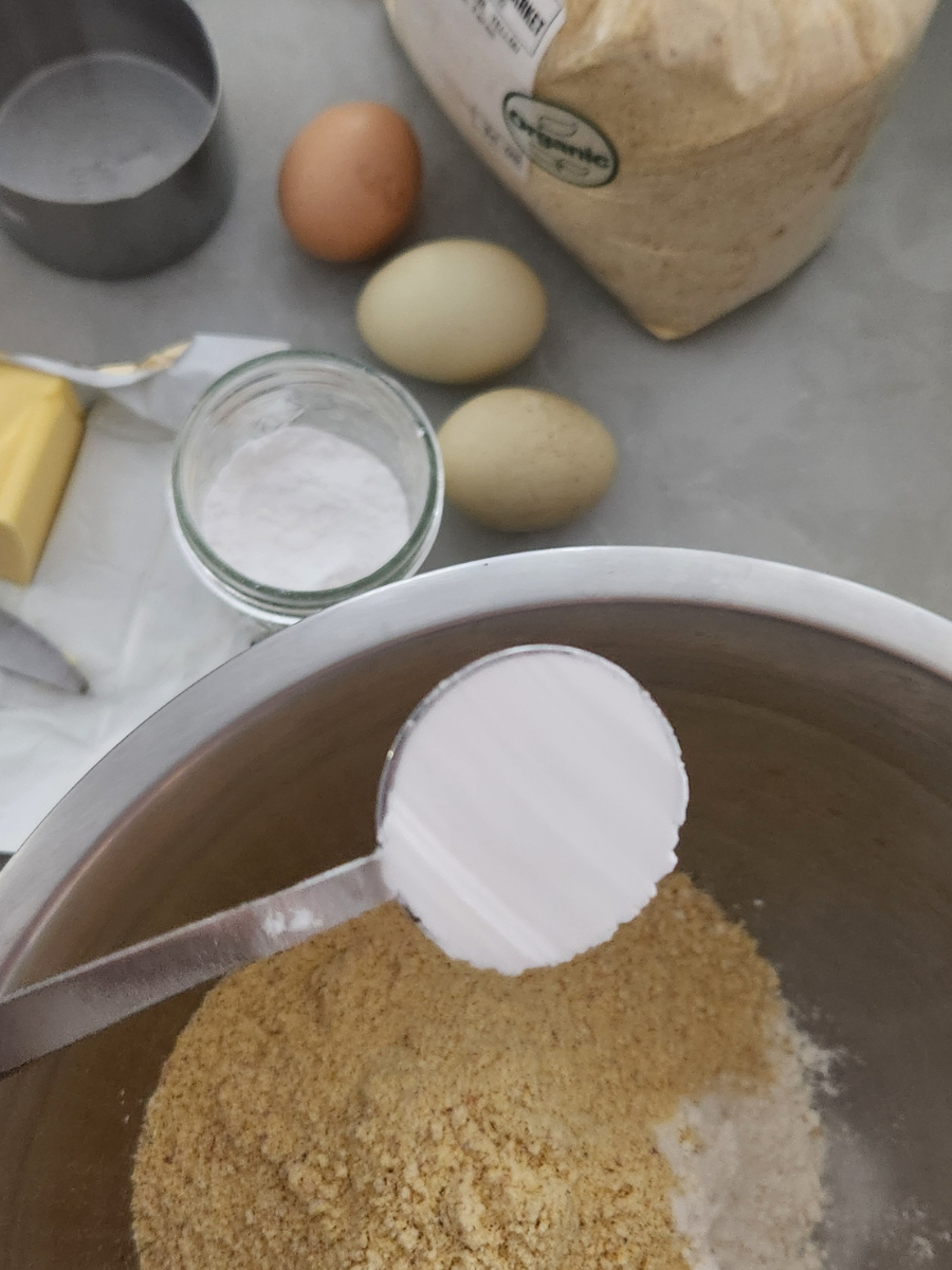 ingredients to make cornbread on a counter