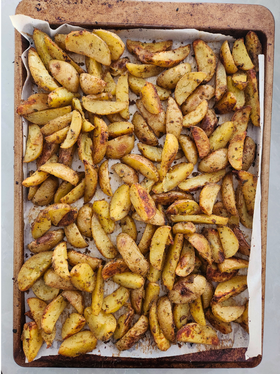 Homemade Oven Fries with Olive Oil