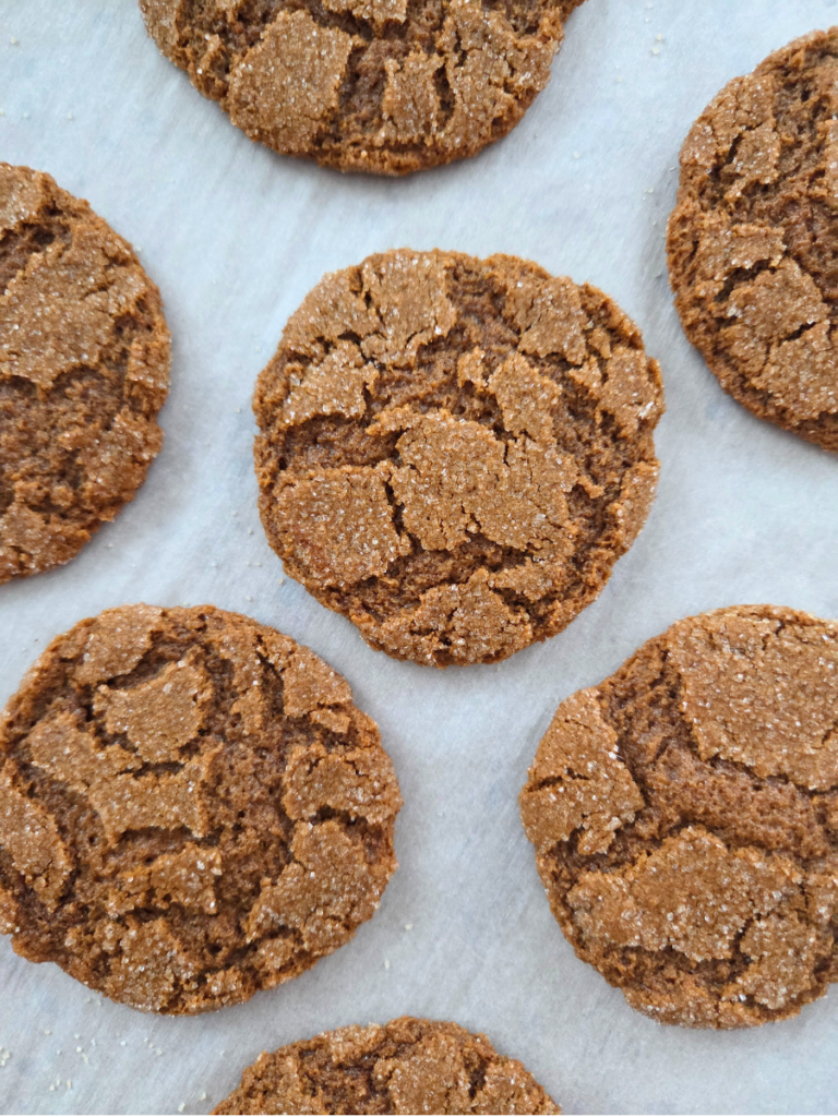 Chewy Fresh Milled Flour Gingerbread Cookies