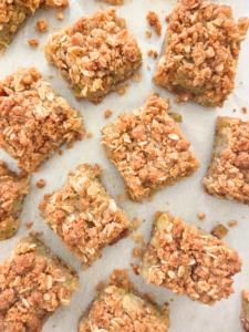 Fresh Milled Flour Rhubarb Crumble Bars