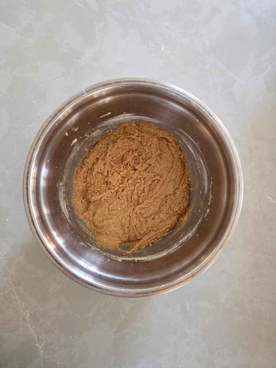 Thick muffin batter after resting for 20 minutes